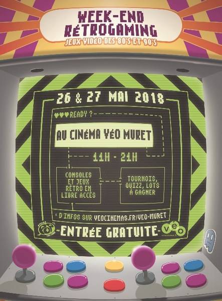 Week-end retrogaming à Muret (31) par Atelier Pop Culture et le cinéma Véo