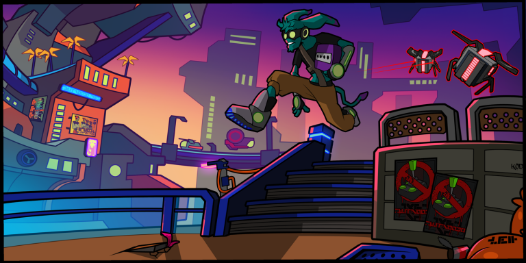 [TEST] Hover : Revolt of Gamers, reprenez le contrôle de la ville avec style !