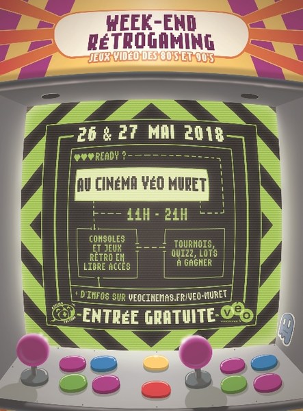 Week-end retrogaming à Muret (31) par Atelier Pop Culture et le cinéma Véo